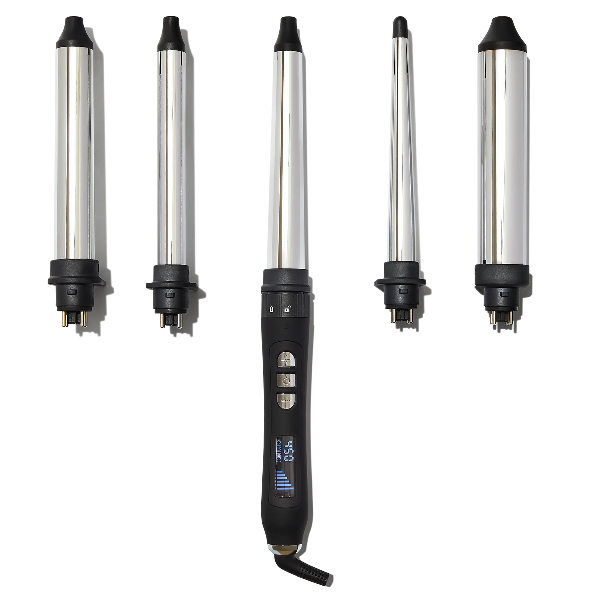 amika: 5-Barrel Interchangeable Curling Wand set with carrying case. 41HbpT21VXL.jpg_BO30,255,255,  main image 3